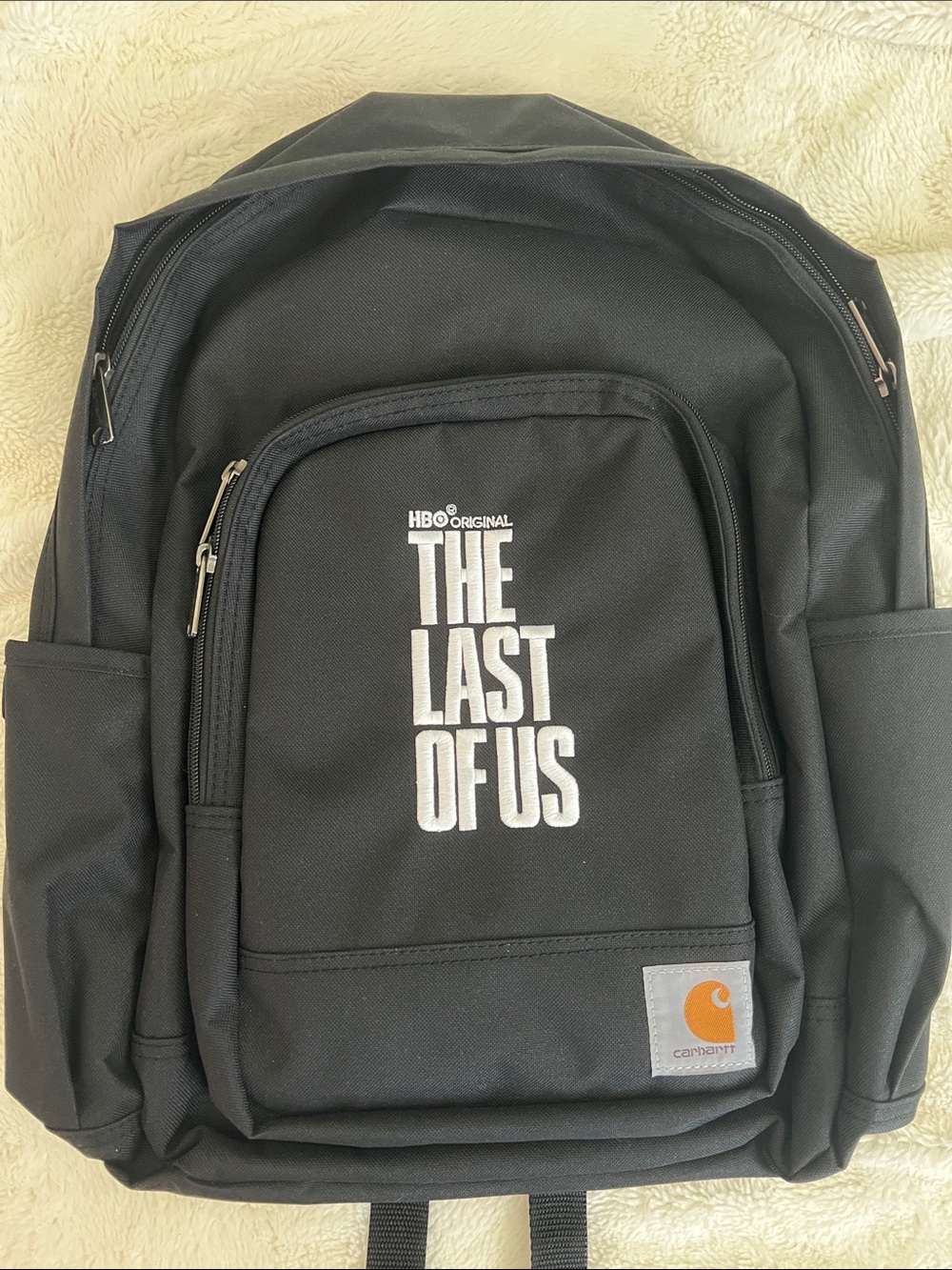 Carhartt Black The Last of Us Embroidered Logo Backpack